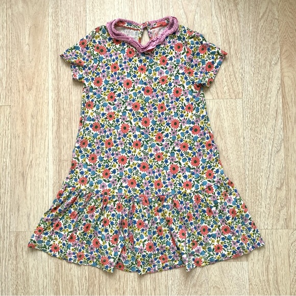 Mini Boden Floral Cotton/model Dress, Size 6-7 - Picture 1 of 4